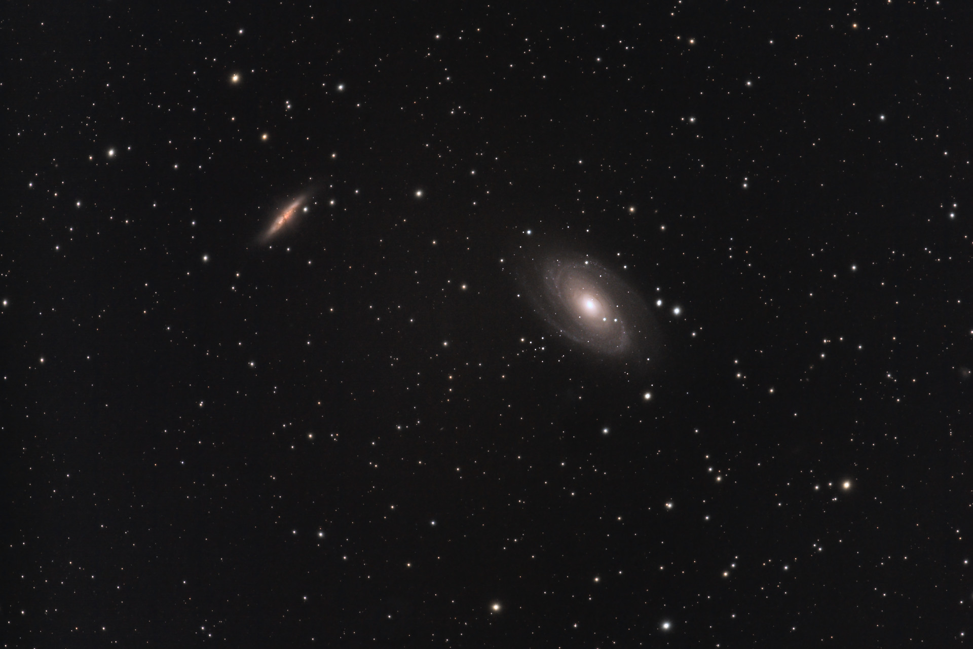 Messier 81 & Messier 82 - Bode & Cigar Galaxies
